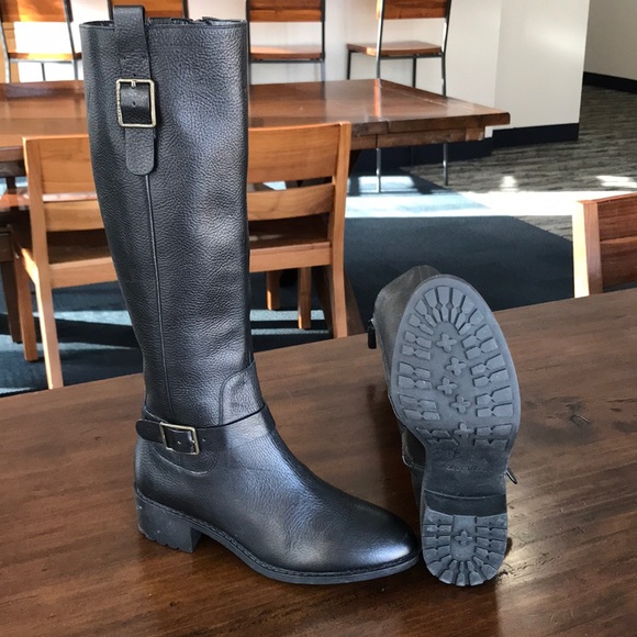 Cole Haan Genuine Black Leather 6B combat boots - Picture 7 of 8